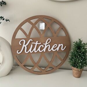 Kitchen wooden sign